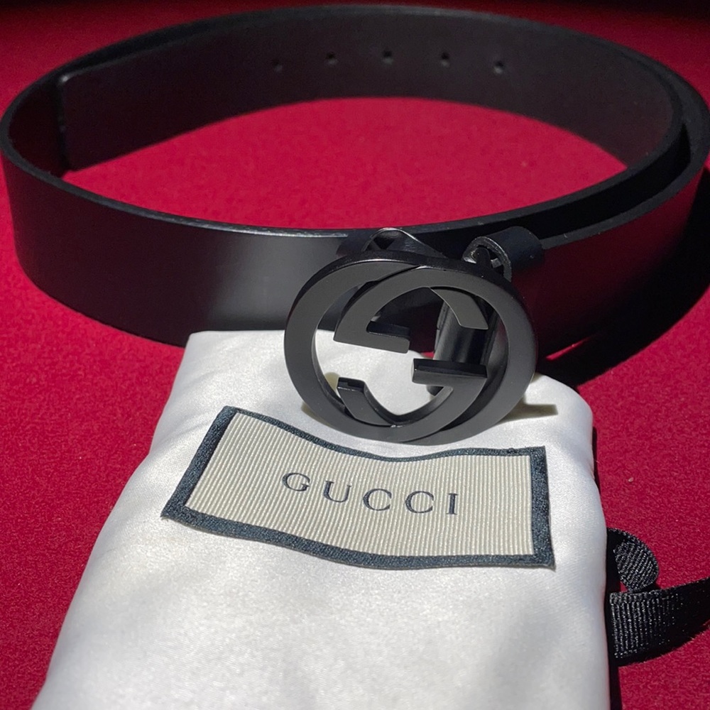 Gucci Belt Black on Black